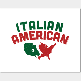 Italian American Map Posters and Art